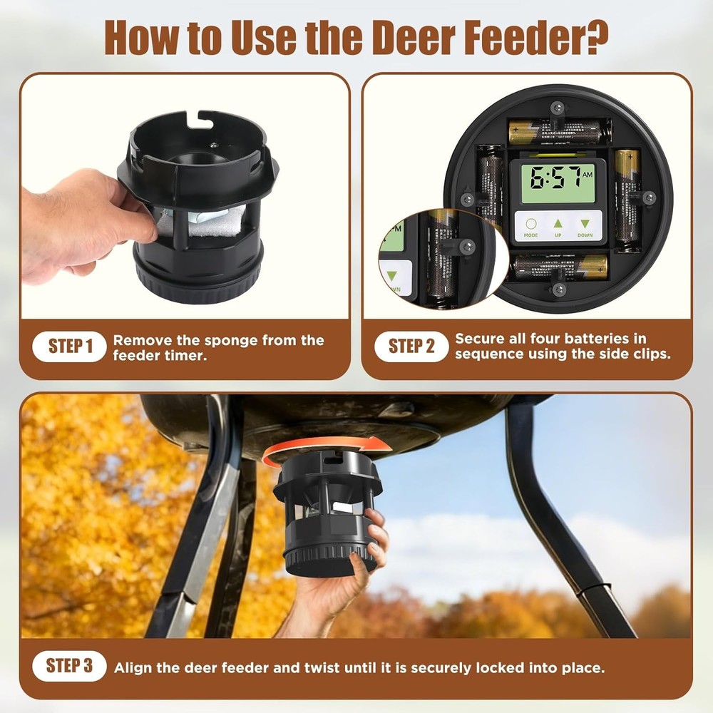 Deer Feeder Motor Replacement for Moultrie Pro Series & Tripod