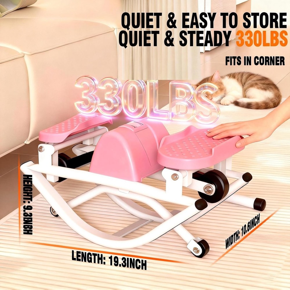Rock Stepper for Exercise at Home, Lateral Rocking Stepper with Digital Count...