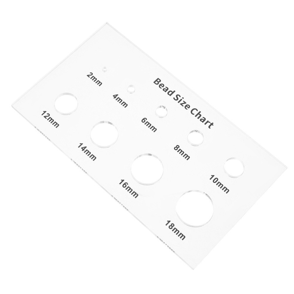 Bead Measuring Tool Tools for Crafts Measurer Crystal Size Template