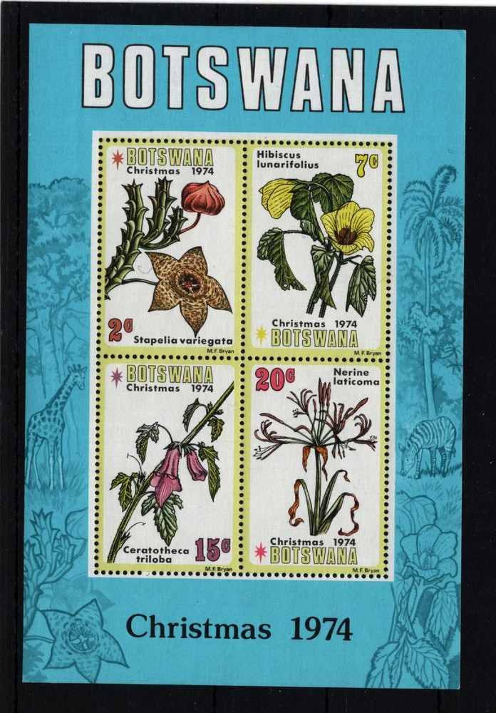BOTSWANA   FLOWERS  MNH**    (199)