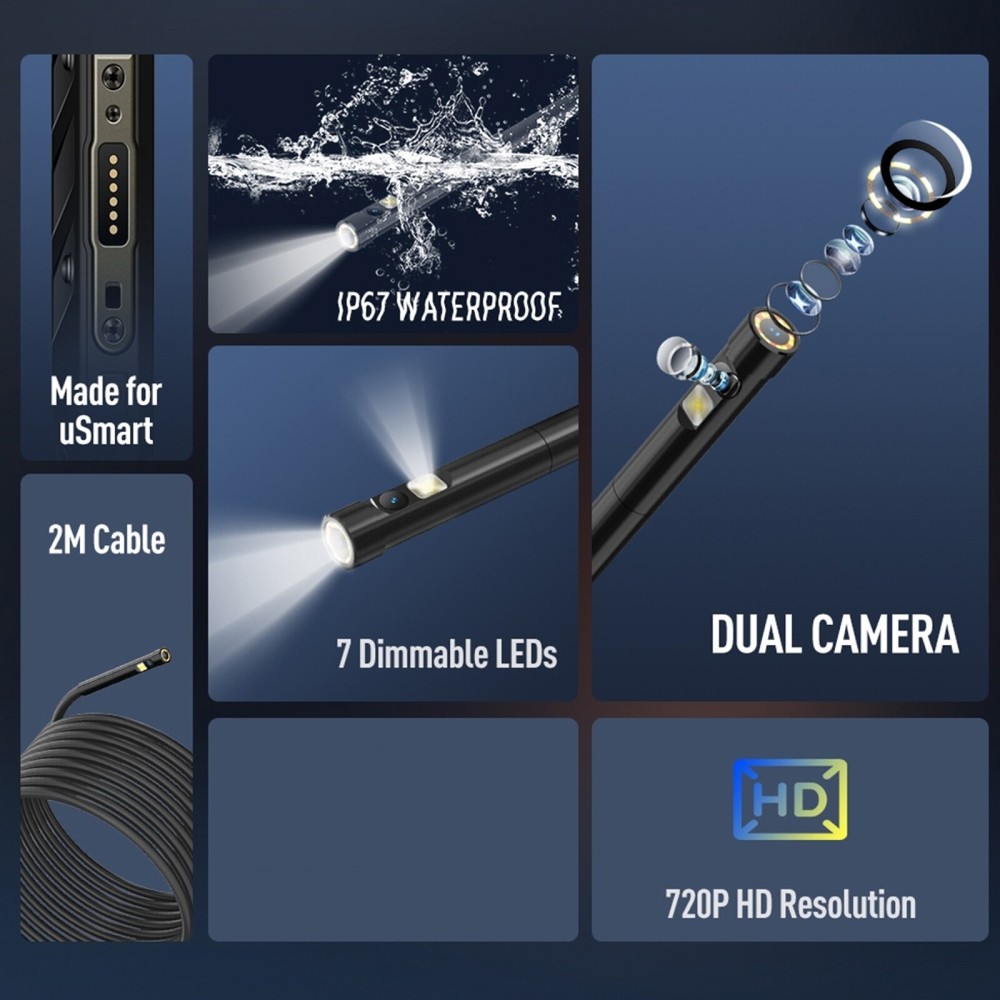 LED Endoscope E2 Ulefone IP67 Waterproof Digital Endoscope for Armor