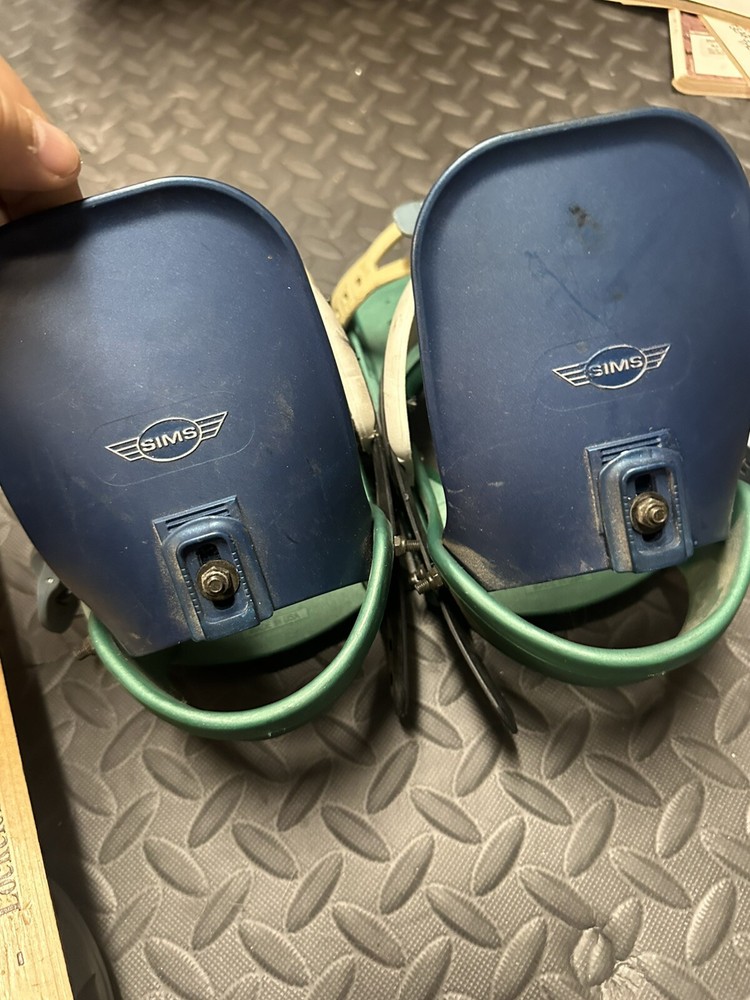 Vintage Sims Snowboard Bindings Men's Adjustable Size