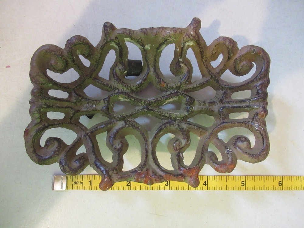 vintage Cast Iron Soap Dish #1