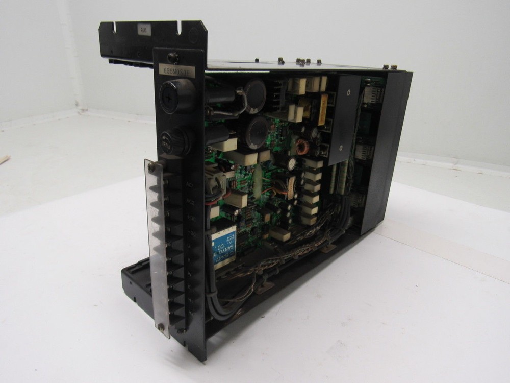 Sanyo Denki 65AA030VXR01 Super Servo Amplifier Base Rack Chassis Module