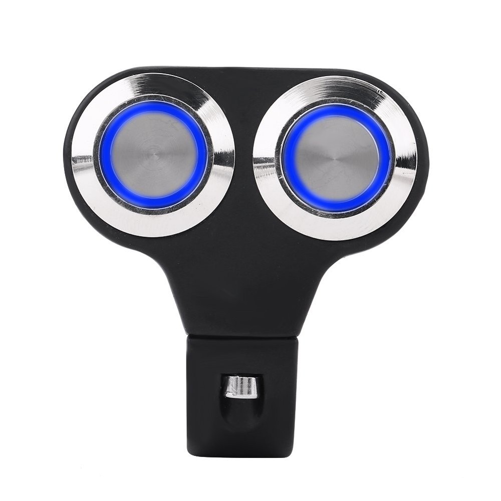 Universal 7/8 Inch 22mm Motorcycle Handlebar Switch Black Push Button Manual