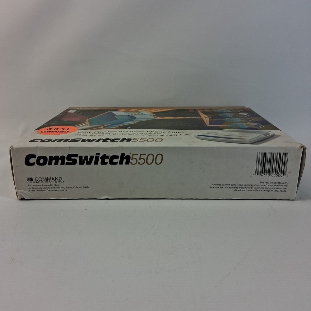 Command Communications ComSwitch 5500 Phone Fax Modem 3-Port Call Switch