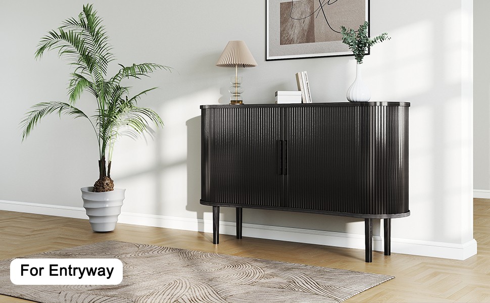 1.4M Long Modern Sideboard With Doors For Kitchen Storage QTFK