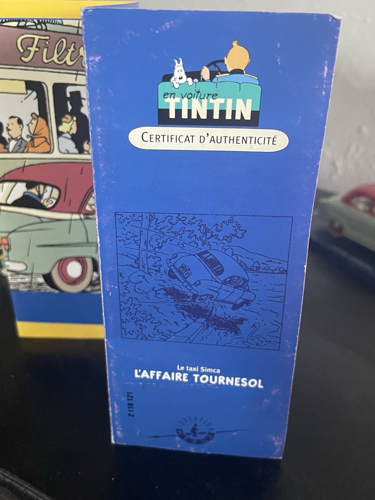 Tintin Le taxi Simca With Box & Certificate