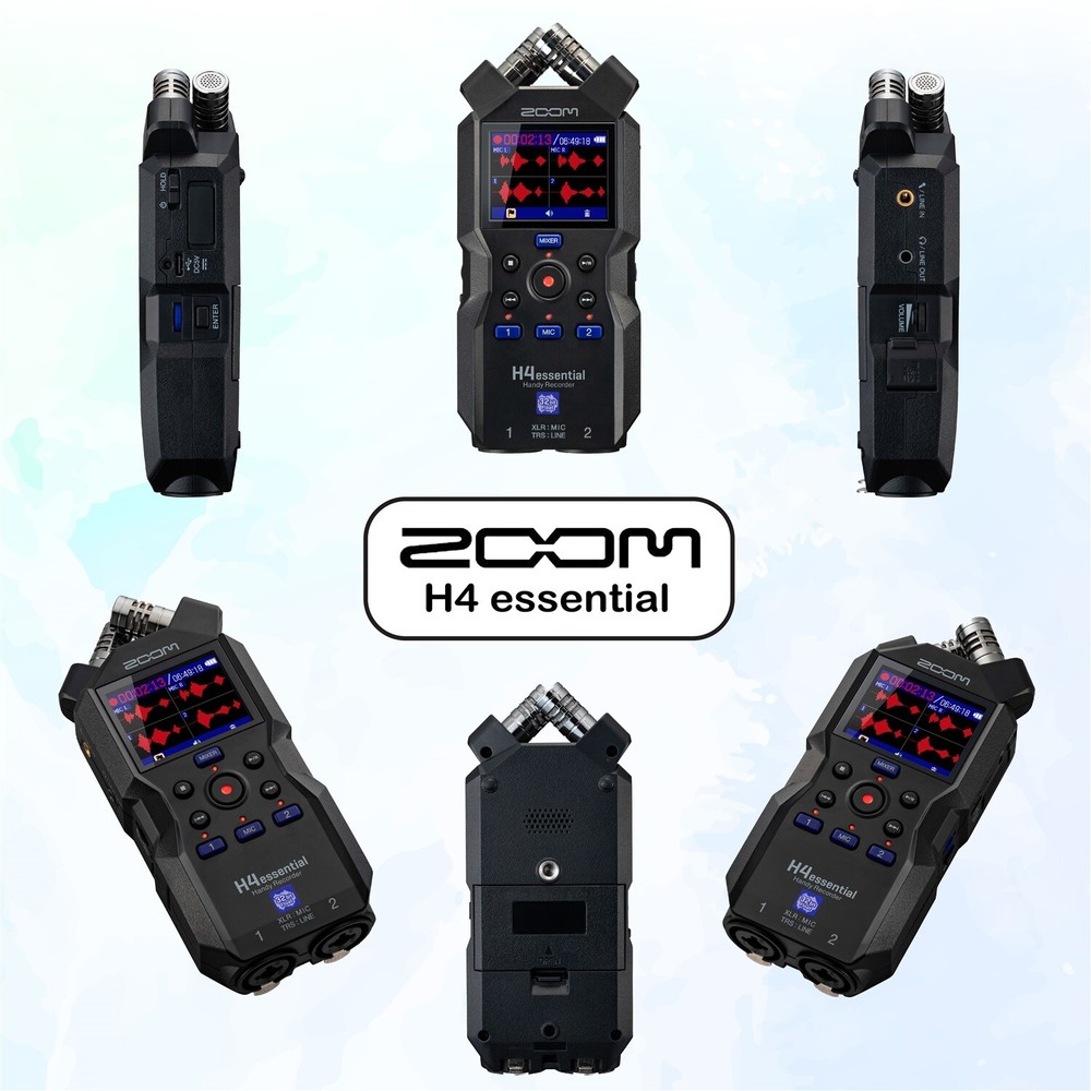 Zoom H4essential Recorder, Bundle with Zoom Accessory Pack, 32GB micro SD Card
