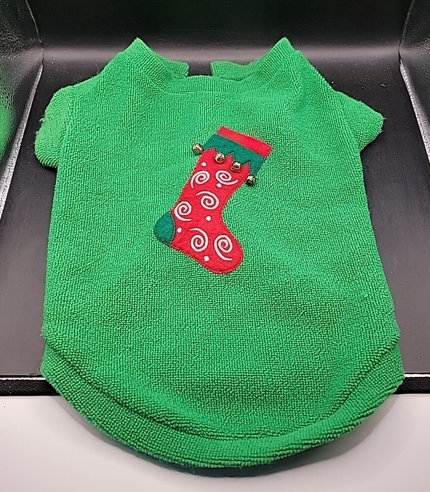 Dog Christmas Stocking Sweater Size Large