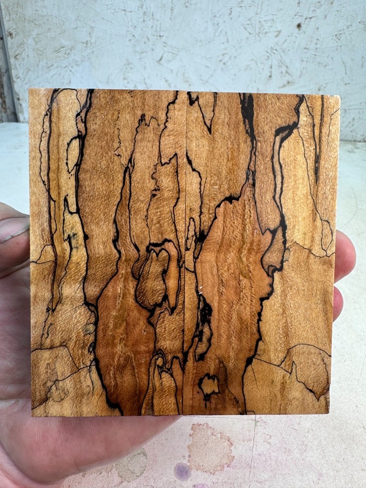 Stabilized Spalted Maple Knife Scales | SSM 234