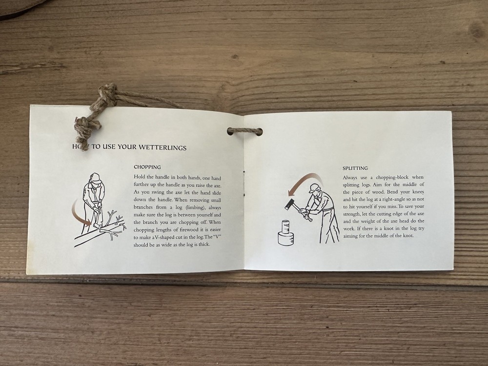 Wetterlings Axe Booklet - Instruction Manual