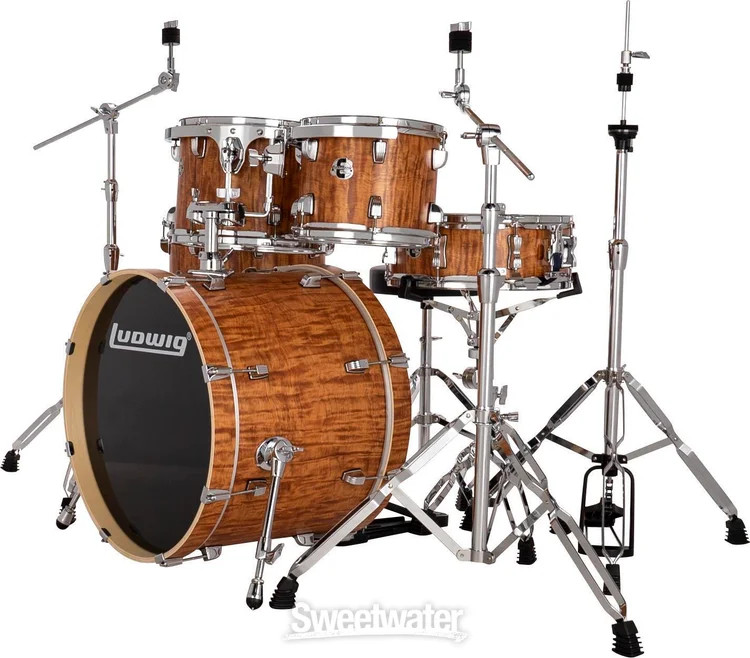 Ludwig Evolution 5-piece Drum Set with Hardware - Cherry