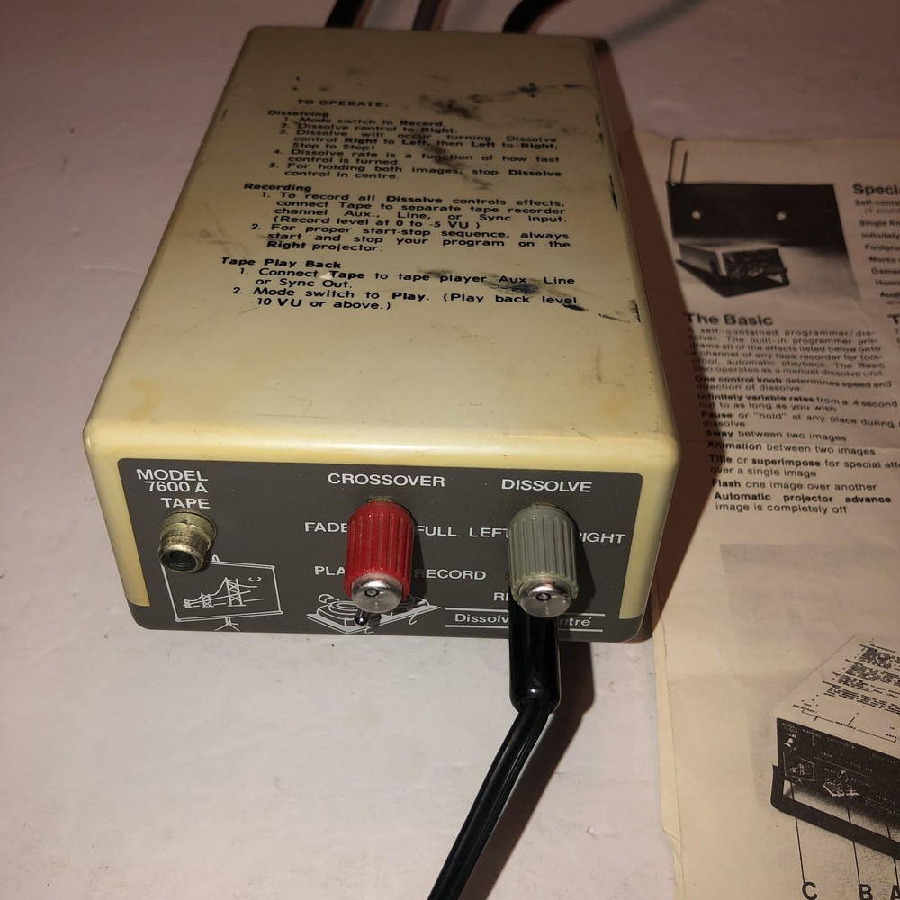 Entre Programmer 7600A Projector Dissolve Control Crossover With Remote