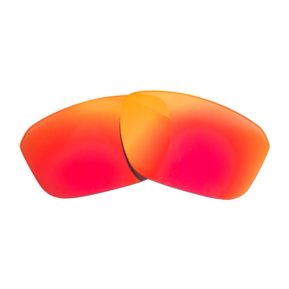 Walleva Fire Red Polarized Replacement Lenses For Oakley Split Shot Sunglasses