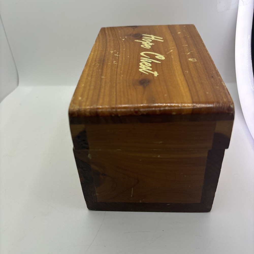Vintage Cedar Mini Hand Made Hope Chest
