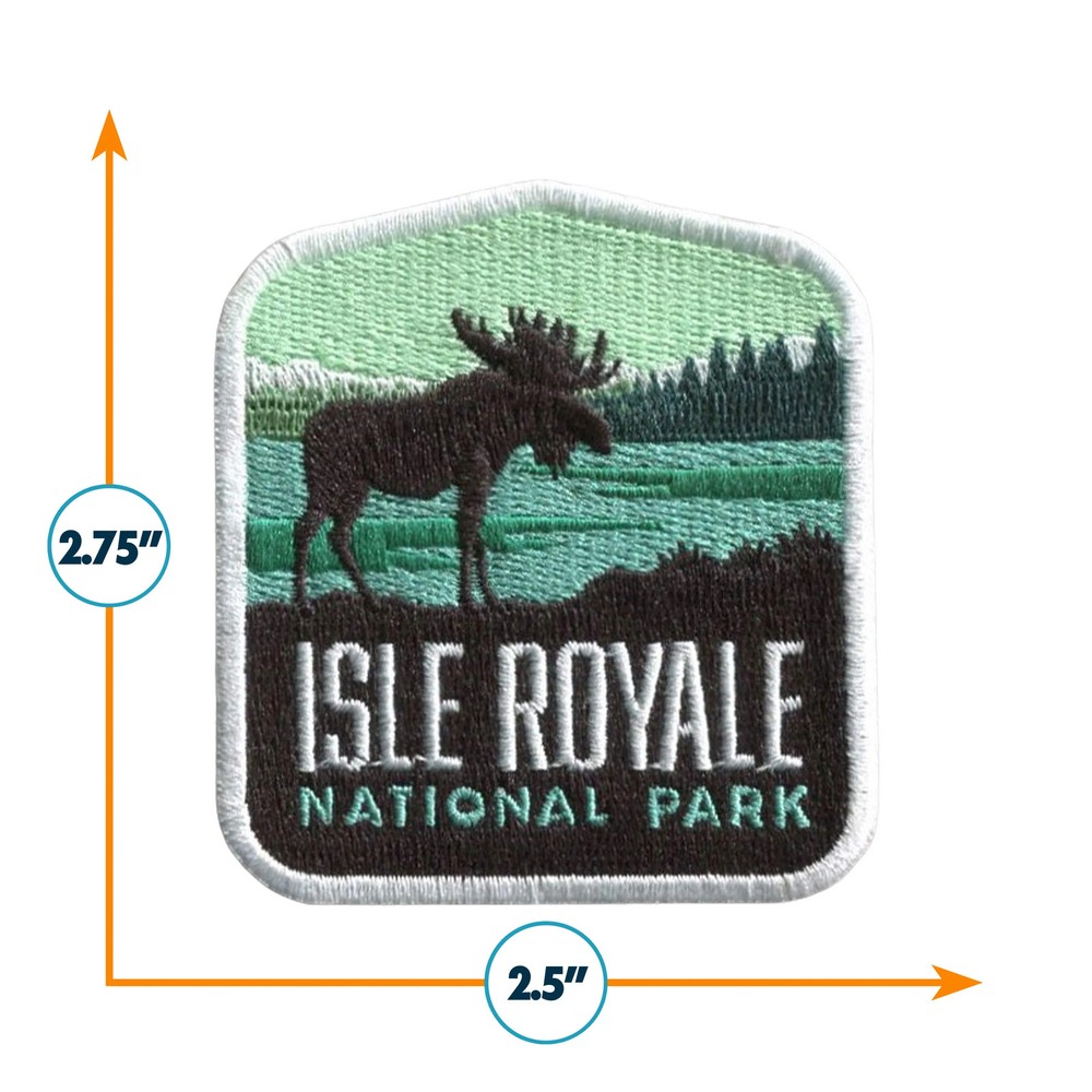 Isle Royale Iron on Travel Patch - Great Souvenir or Gift