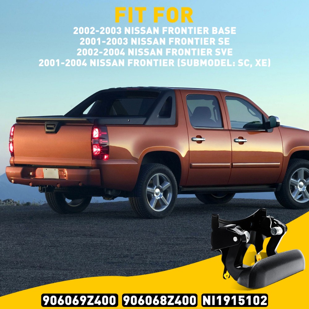 Tailgate Tail Gate Handle Rear Black for 02-06 Chevy Avalanche