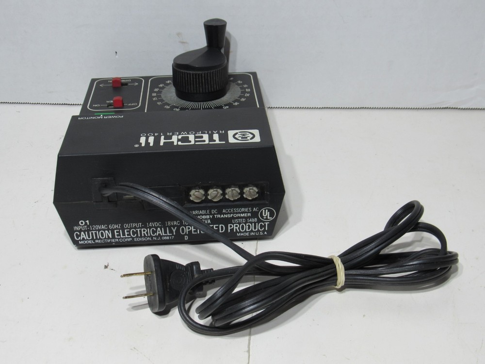 MRC Tech II Railpower 1400 Model Train Control Speed Controller Tested