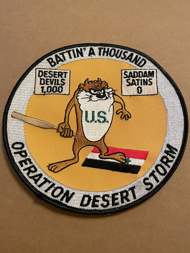 Operation Desert Storm Patch (Big) Battin A Thousand Desert Devils 1000 Saddam 0