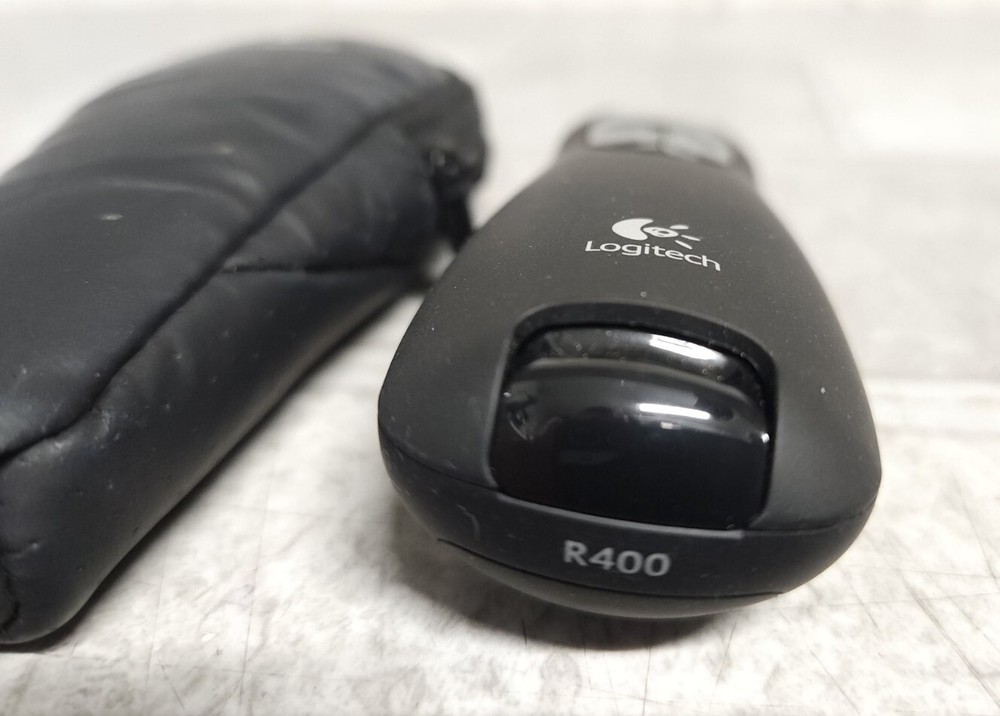 Logitech R400 Presenter Remote w/Laser Pointer NO BATTERIES