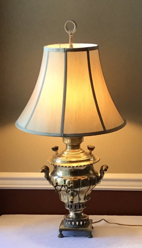 Antique Samovar Lamp, Working, Marked