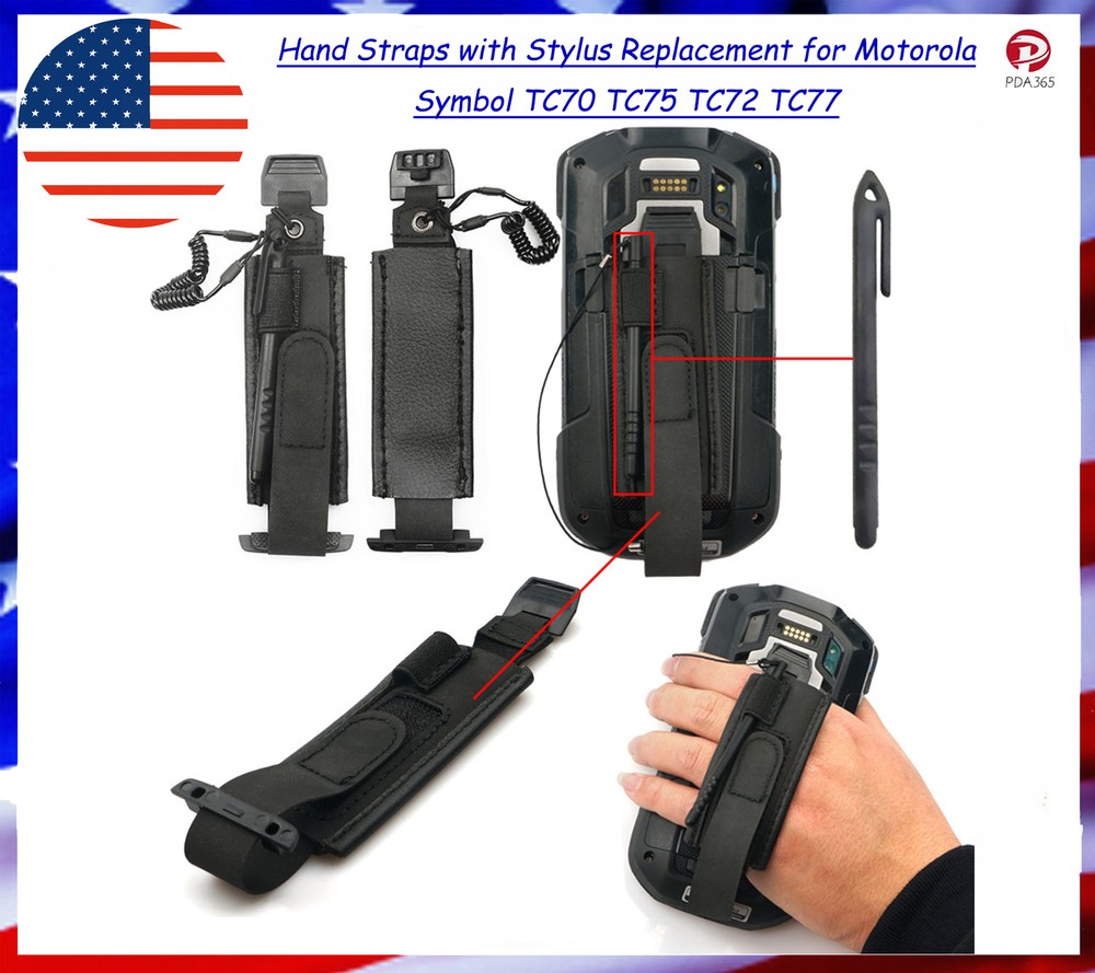 Hand Straps with Stylus Replacement for  Symbol TC70 TC75 TC72 TC77