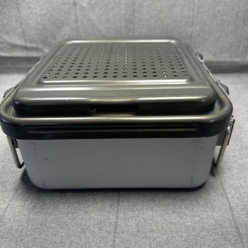 V. Mueller CD1-5C Genesis Sterilization Container 11"X12"X5" Deep Solid Half