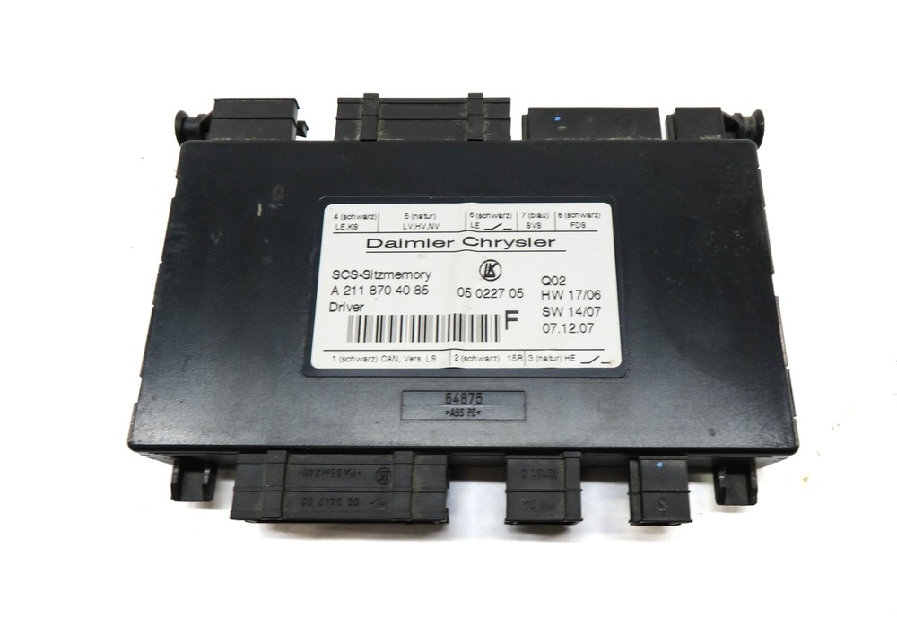 2008 MERCEDES GL450 (X164) LEFT FRONT DRIVER SEAT CONTROL MODULE