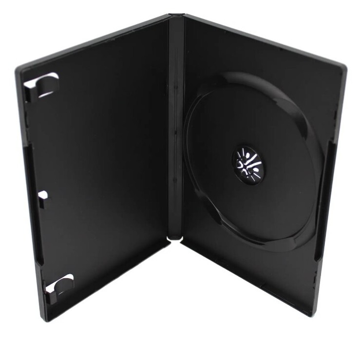 Standard Black DVD 1-disc Replacement Case  Movie Storage Shell Case