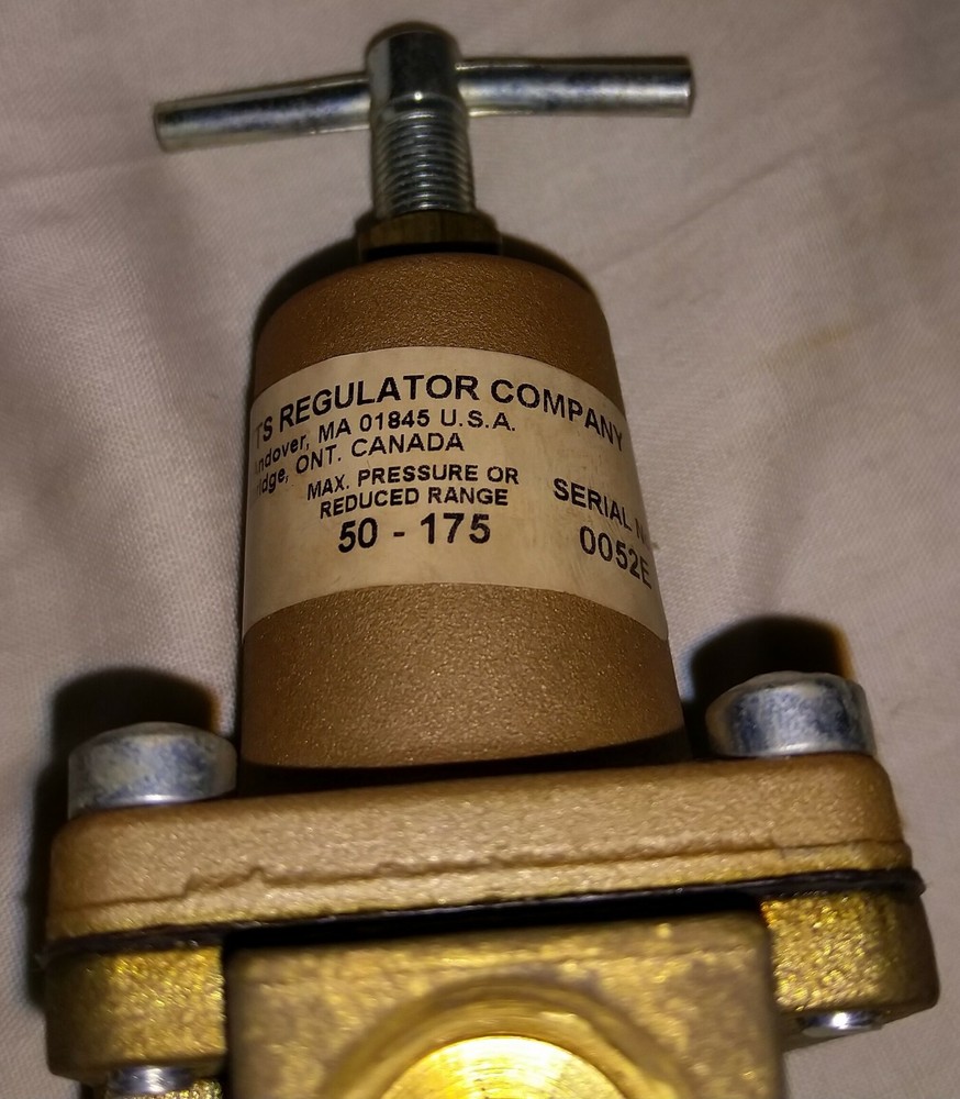 Watts Regulator 1/2" 26A Water pressure Regulator Range 50-175 PSI Set 50 PSI