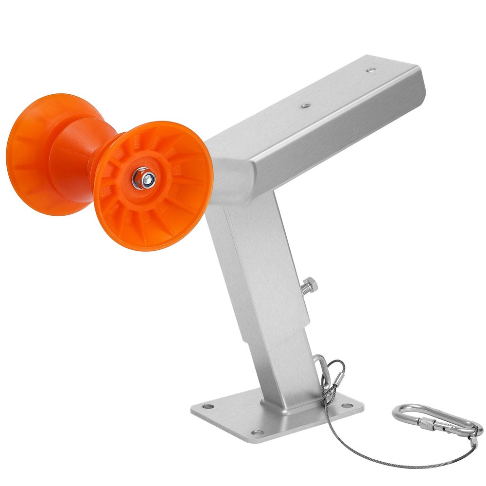 Boat Trailer Winch Stand with Roller Adjustable Height Boat Winch Mount