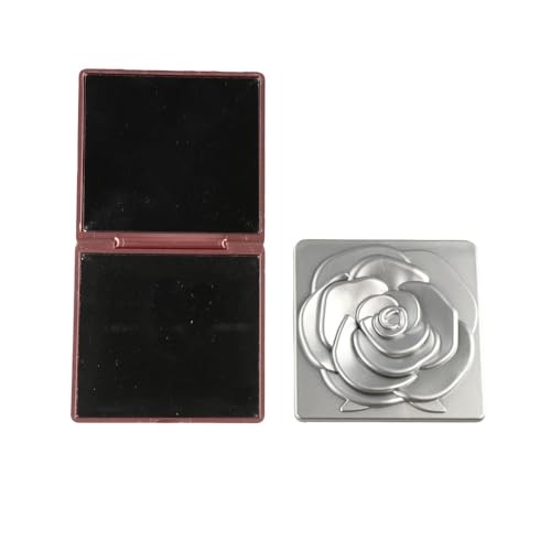 Rose Pocket Mirror,3PCS Fold Makeup Mirror,Square Makeup Mirror,Double-Sided