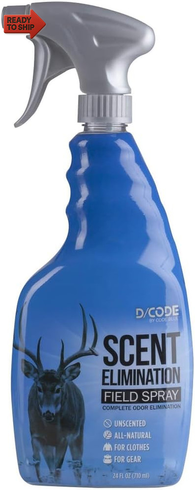 D/Code Unscented Field Spray, Scent Elimination, Choose Size