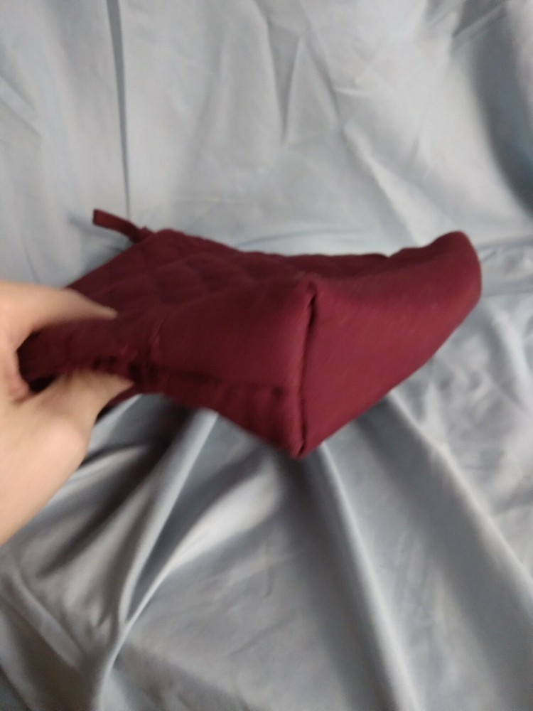 Lands' End Quilted Purse Mulberry Adjustable Strap Excellent Condition