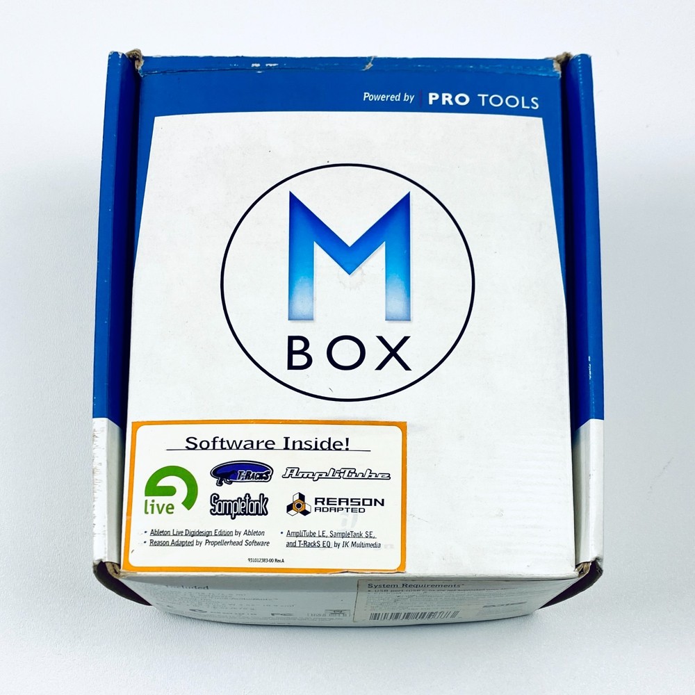 Digidesign M BOX Pro Tools Audio Interface w/ Box Original Software UNTESTED