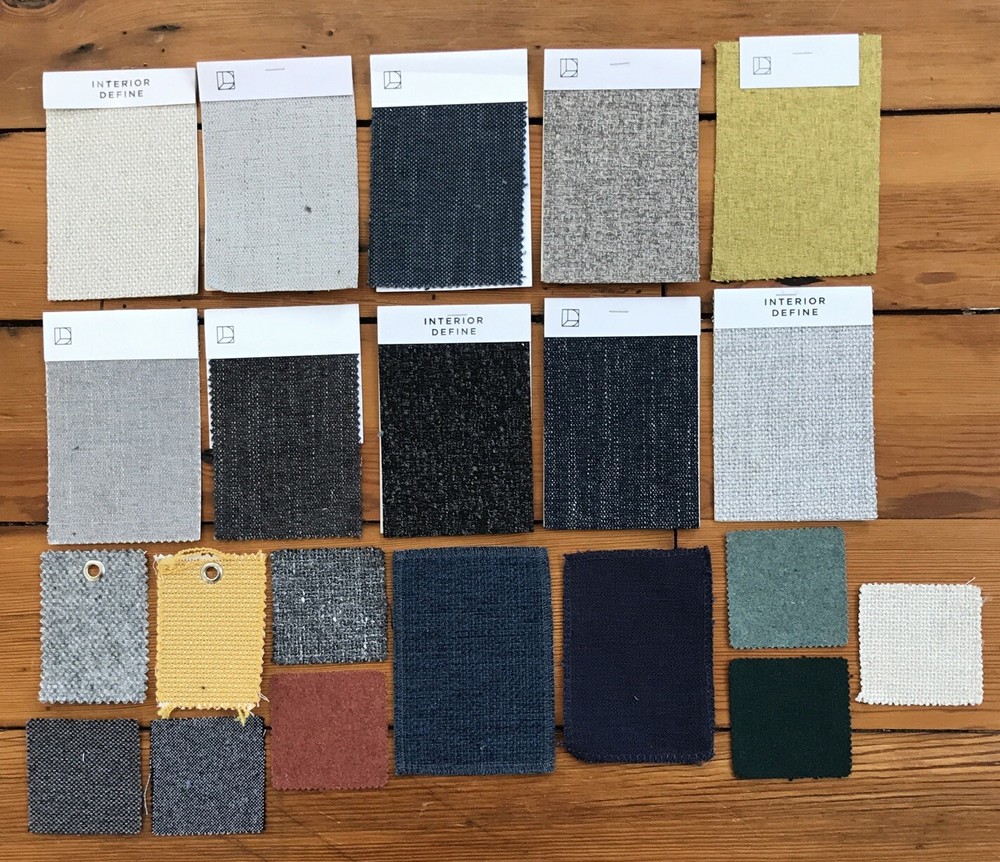 Set Lot 21 Interior Define Article Hem Upholstery Commercial Fabric Samples