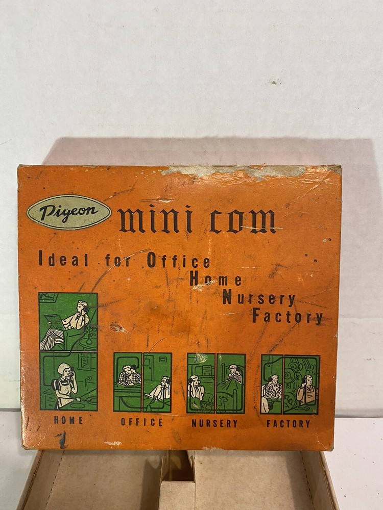 Vintage Pigeon Mini Com Transisterized Intercom Japan Untested