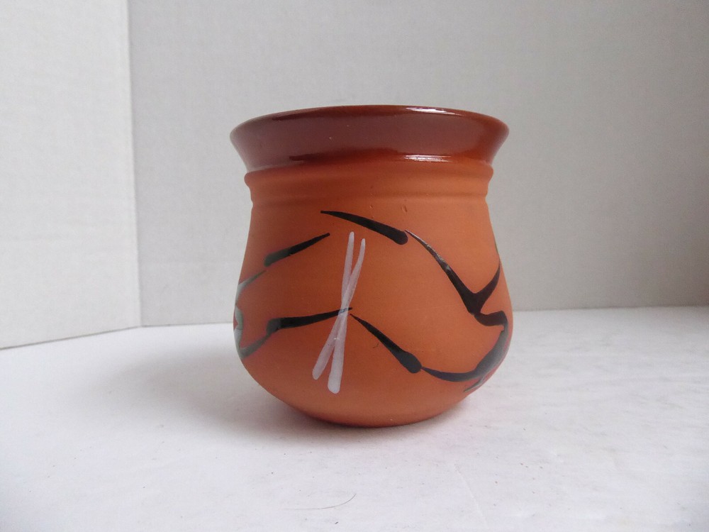 Two Piece Ceramic Terracotta Pitcher with Drinking Cup by Ti Pottery Zimbabwe