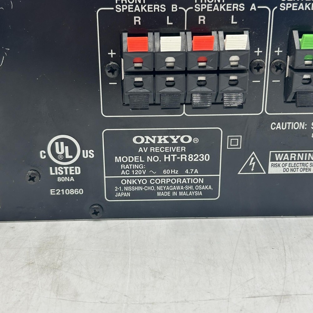 Onkyo HT-R8230 AV Receiver and 2 Mics