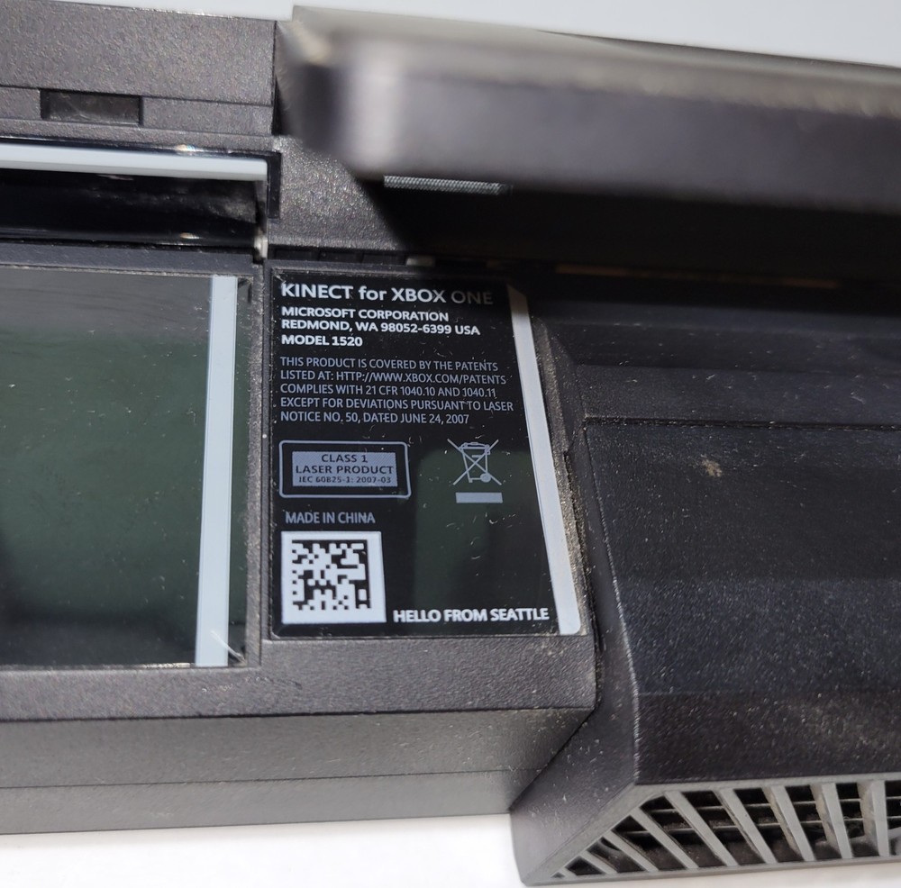 Microsoft Xbox One Kinect Camera Motion Sensor Bar Black Model 1520 - UNTESTED