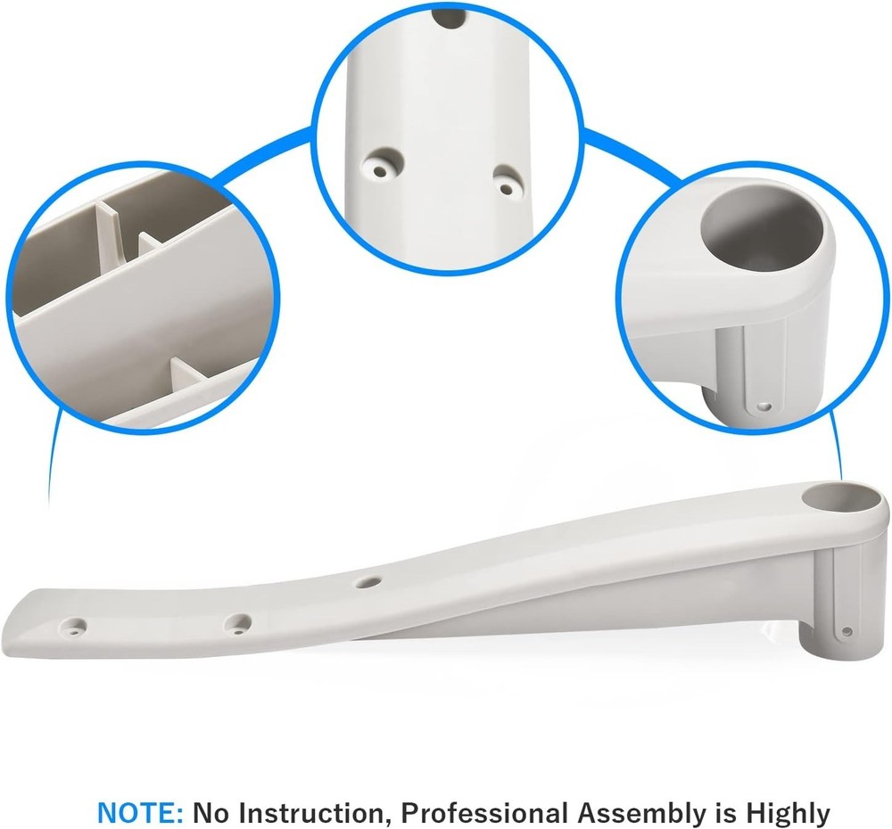 2 Pack 160-0001PG Replacement Deck Support for Biltmor Above Ground Pool Step