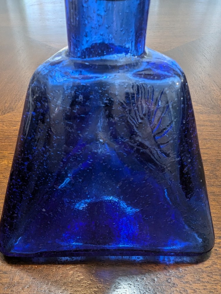 Vintage Cobalt Blue Lapiz Bottle