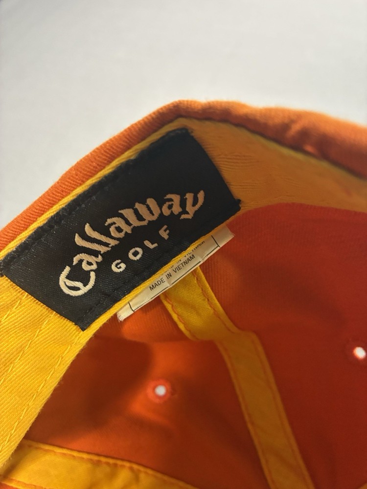 Callaway - Golf - Adjustable Strapback Orange Cap - Dad Hat
