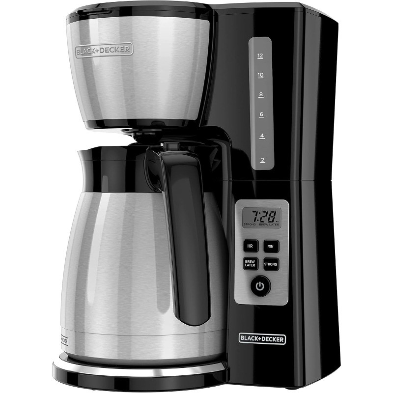 12Cup Thermal Programmable Coffee Maker with Brew Strength and VORTEX Technology