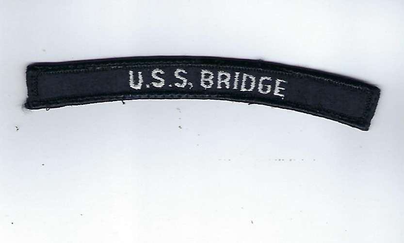USS Bridge, AOE-10,,  US Navy "Rocker"