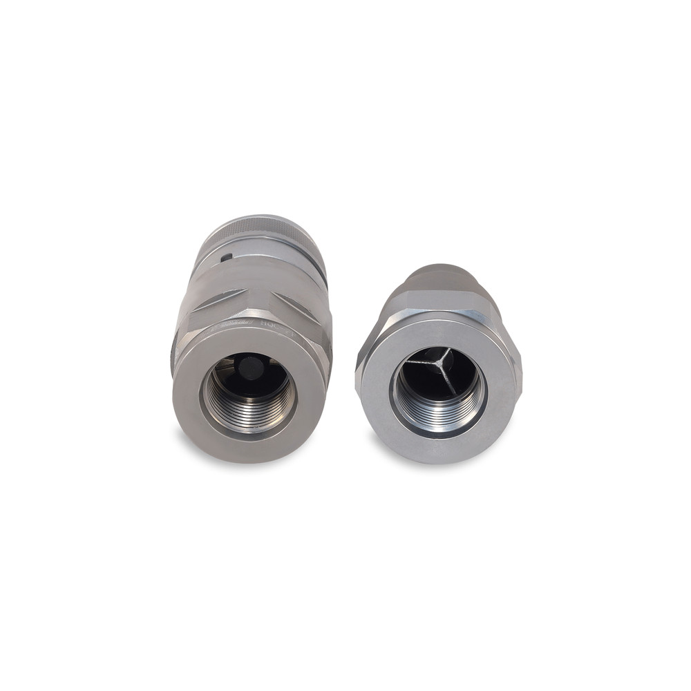 3/4″ Flat Face Hydraulic Quick Couplers Set - 3/4″ SAE Thread