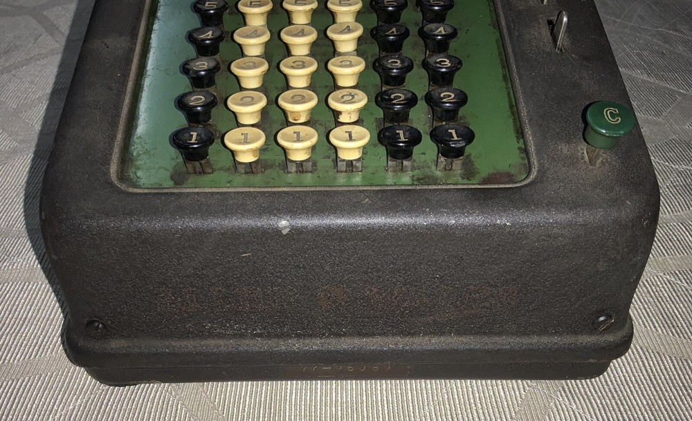 Vintage Allen Wales Adding Machine Tested - See Description