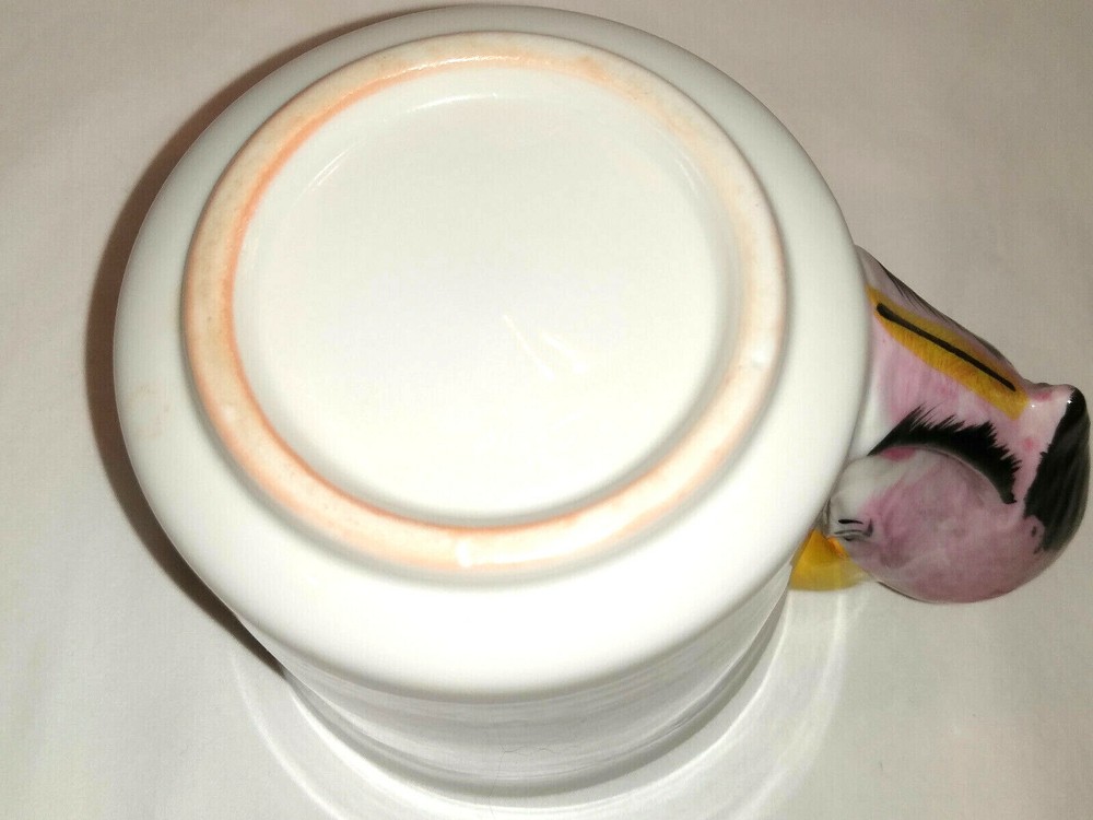 Parrot Handle Mug 10 oz Cup Bird