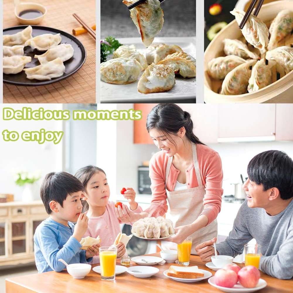 Empanada Maker Press & Dumpling Maker Set - 2 Sizes (4" + 3") Non-Stick for E...